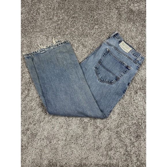 Vintage Tommy Hilfiger Freedom Jeans‎ 38x30 Y2K Grunge Distressed Baggy Thrashed - Picture 1 of 14